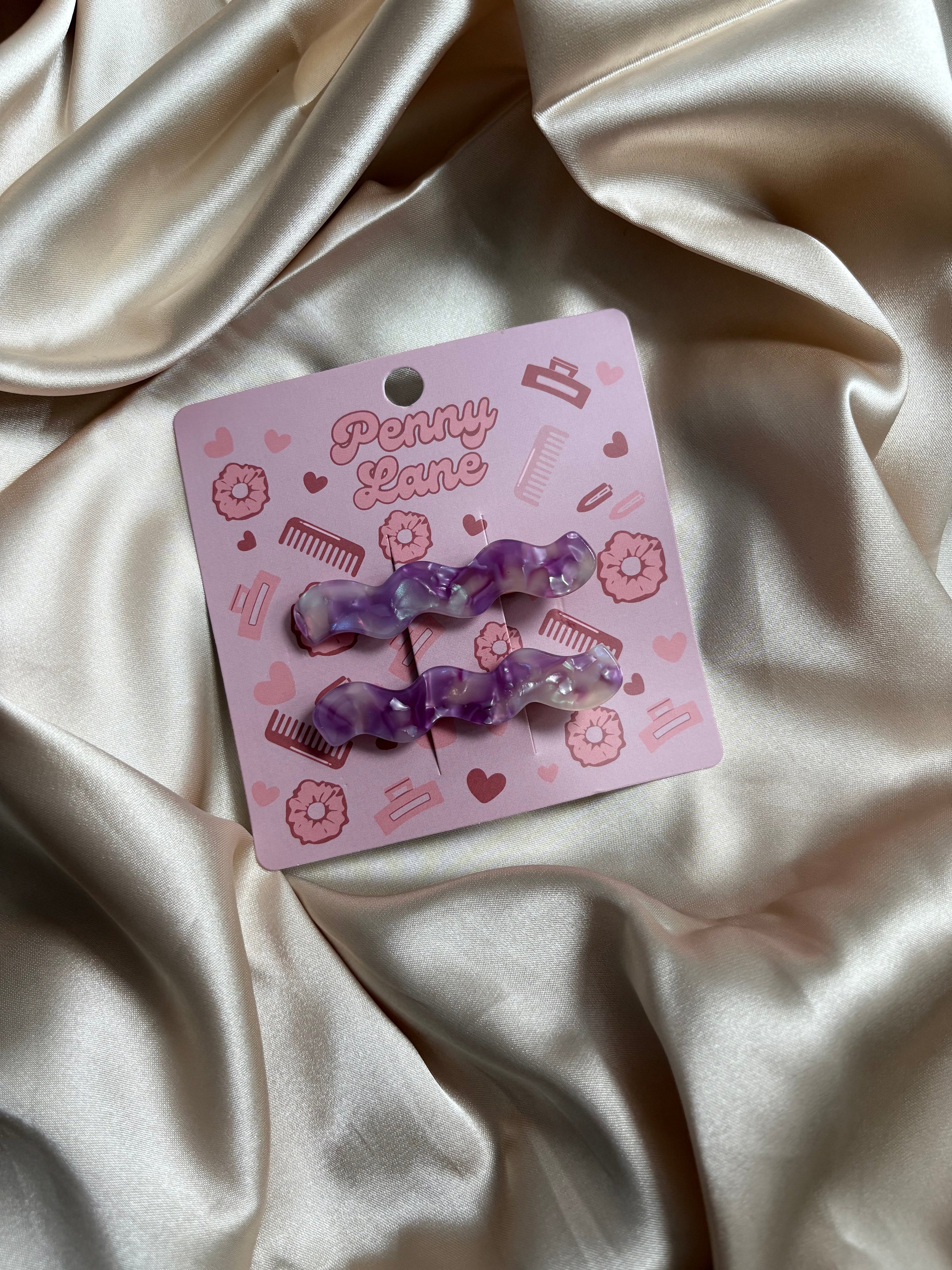 2 pack acetate crocodile clips. PLS custom hair clips.