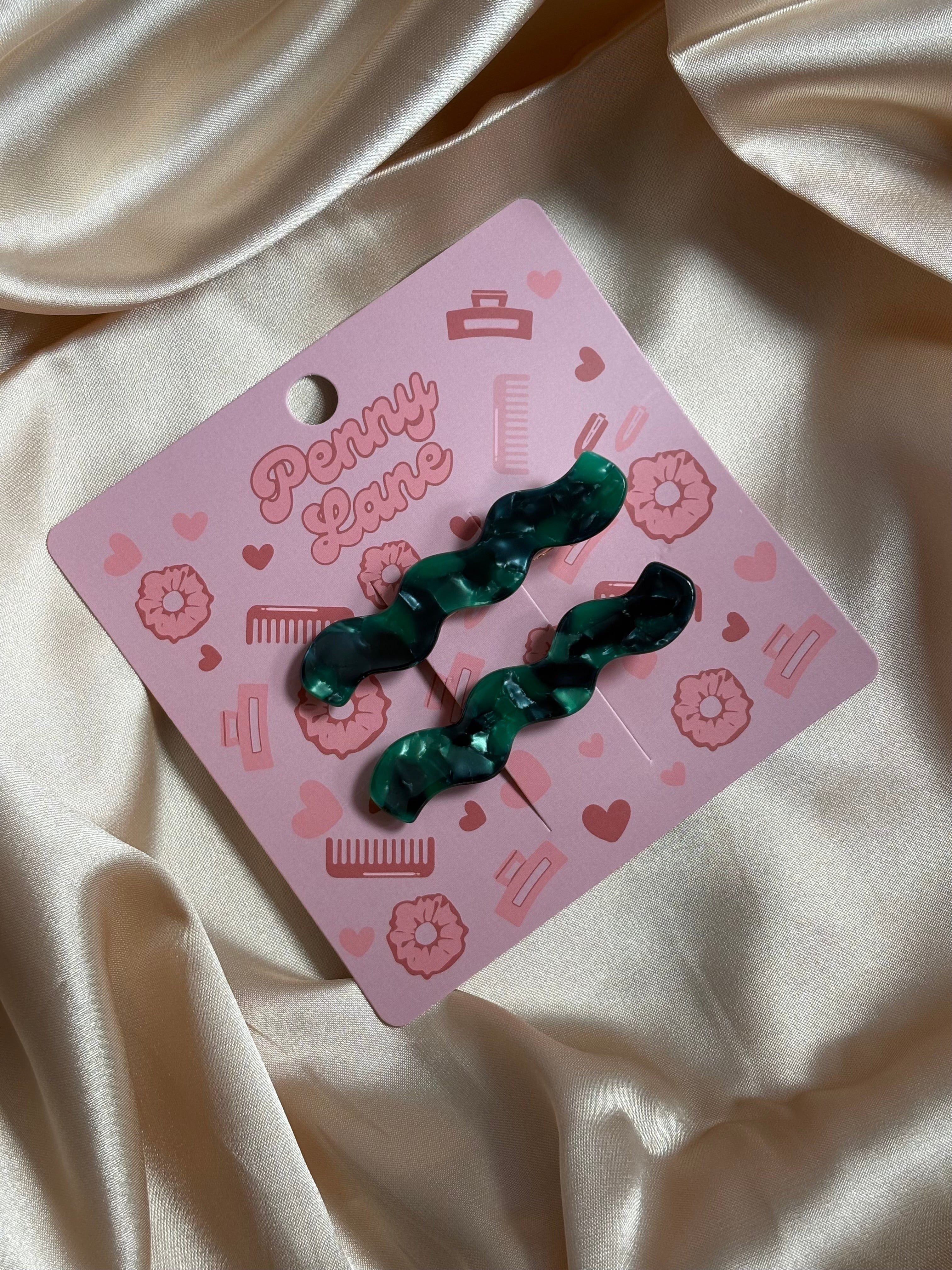 2 pack acetate crocodile clips. PLS custom hair clips.