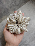 Golden Swans Midi Satin Hair Scrunchie