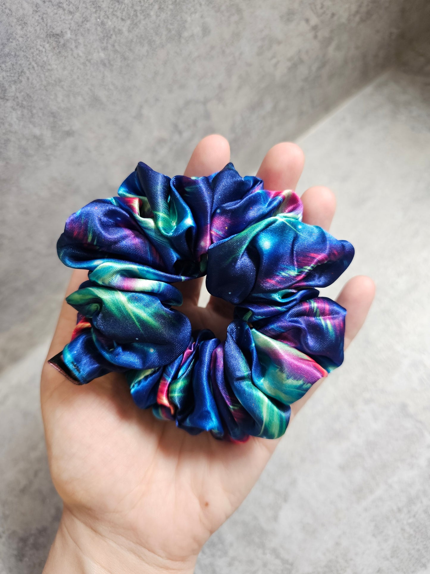 Northern Lights Midi Satin Hair Scrunchie