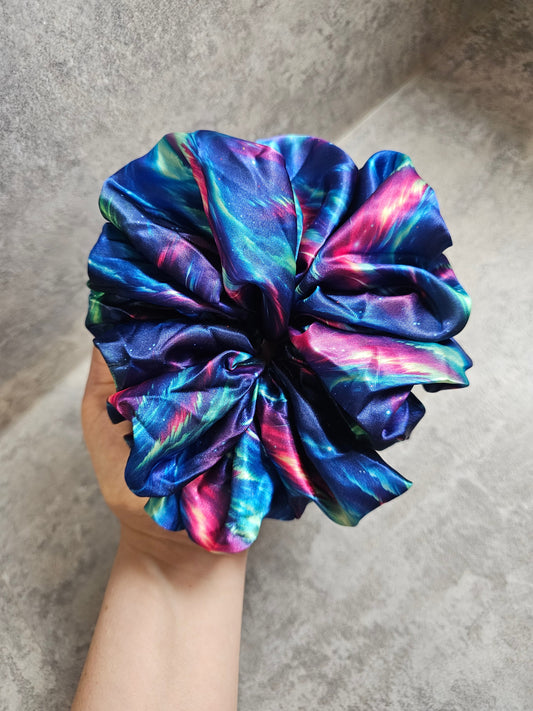 Northern Lights XL Satin Hair Scrunchie