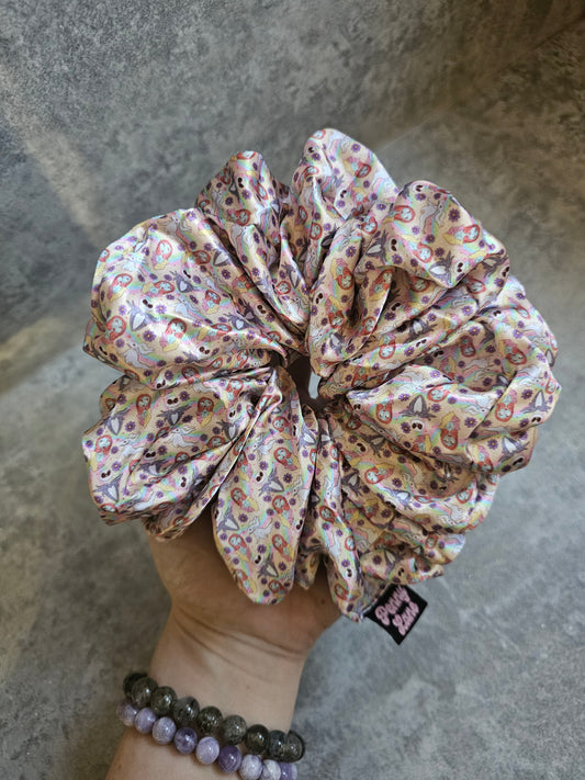 Christmas Nightmare XL Satin Hair Scrunchie