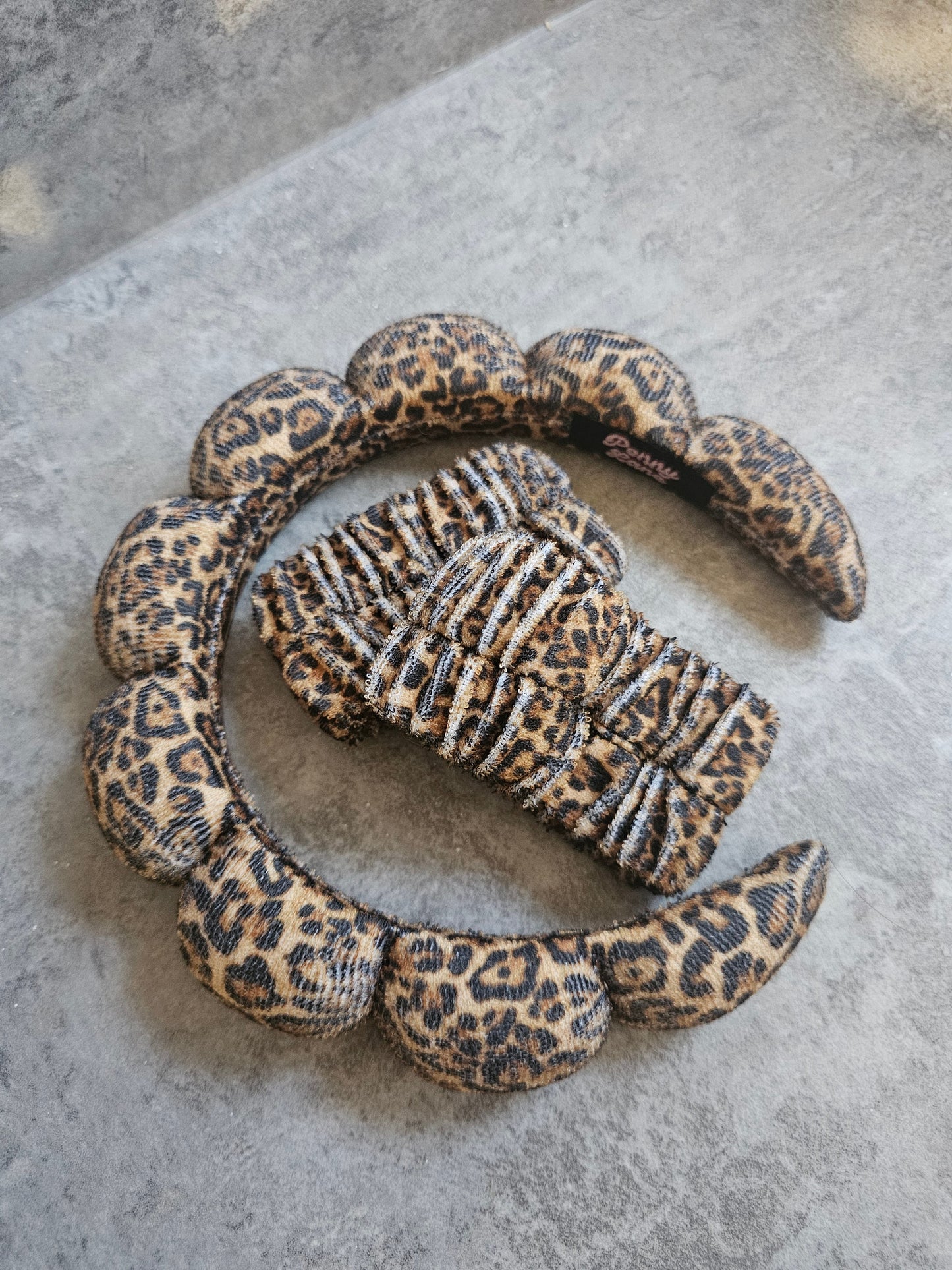 Bubble Headband Set,  Custom Print Headband and wristlet set, Gift