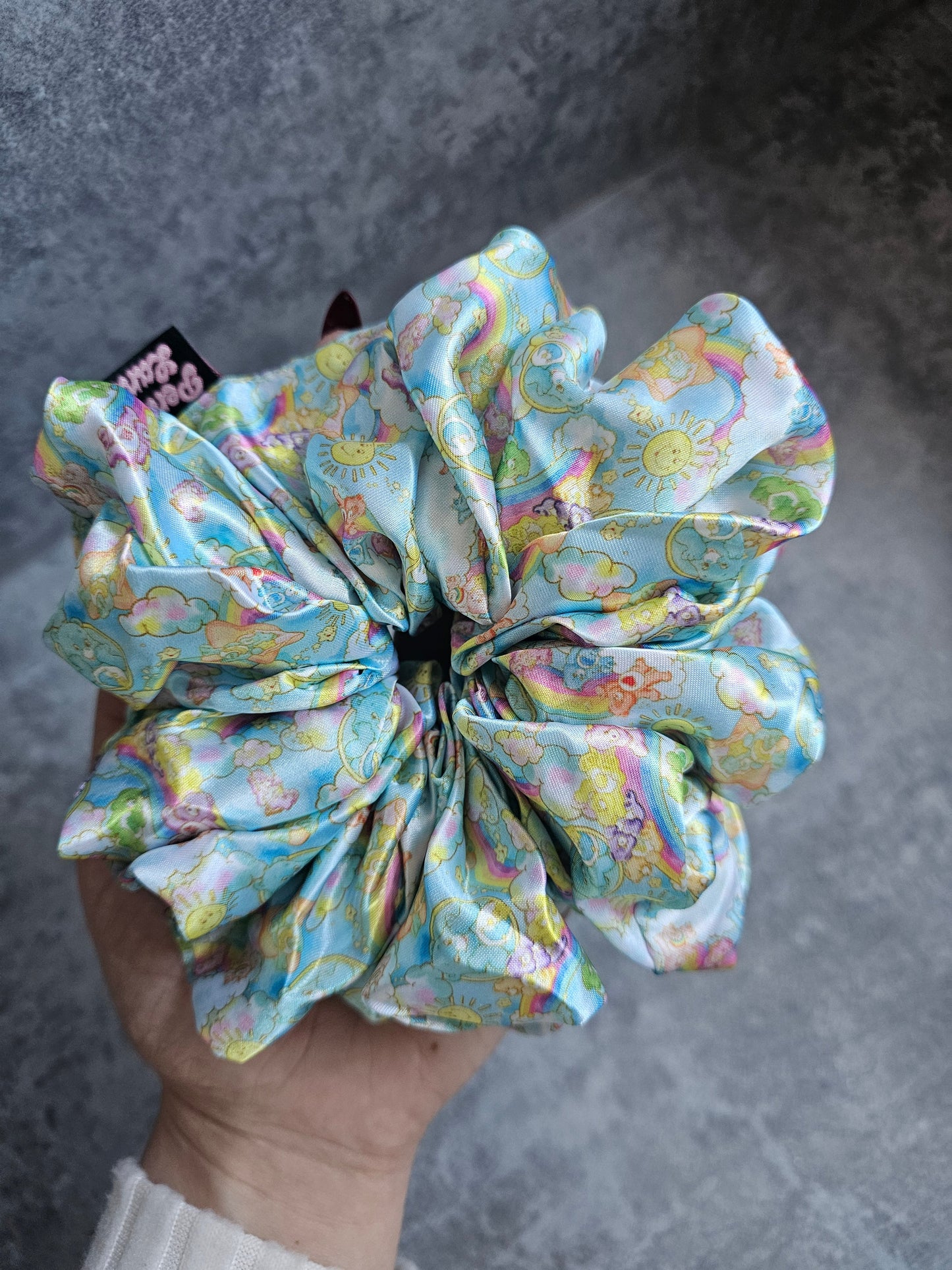 Caring Bears XL Satin Hair Scrunchie, Hair accessories, Hair bobble