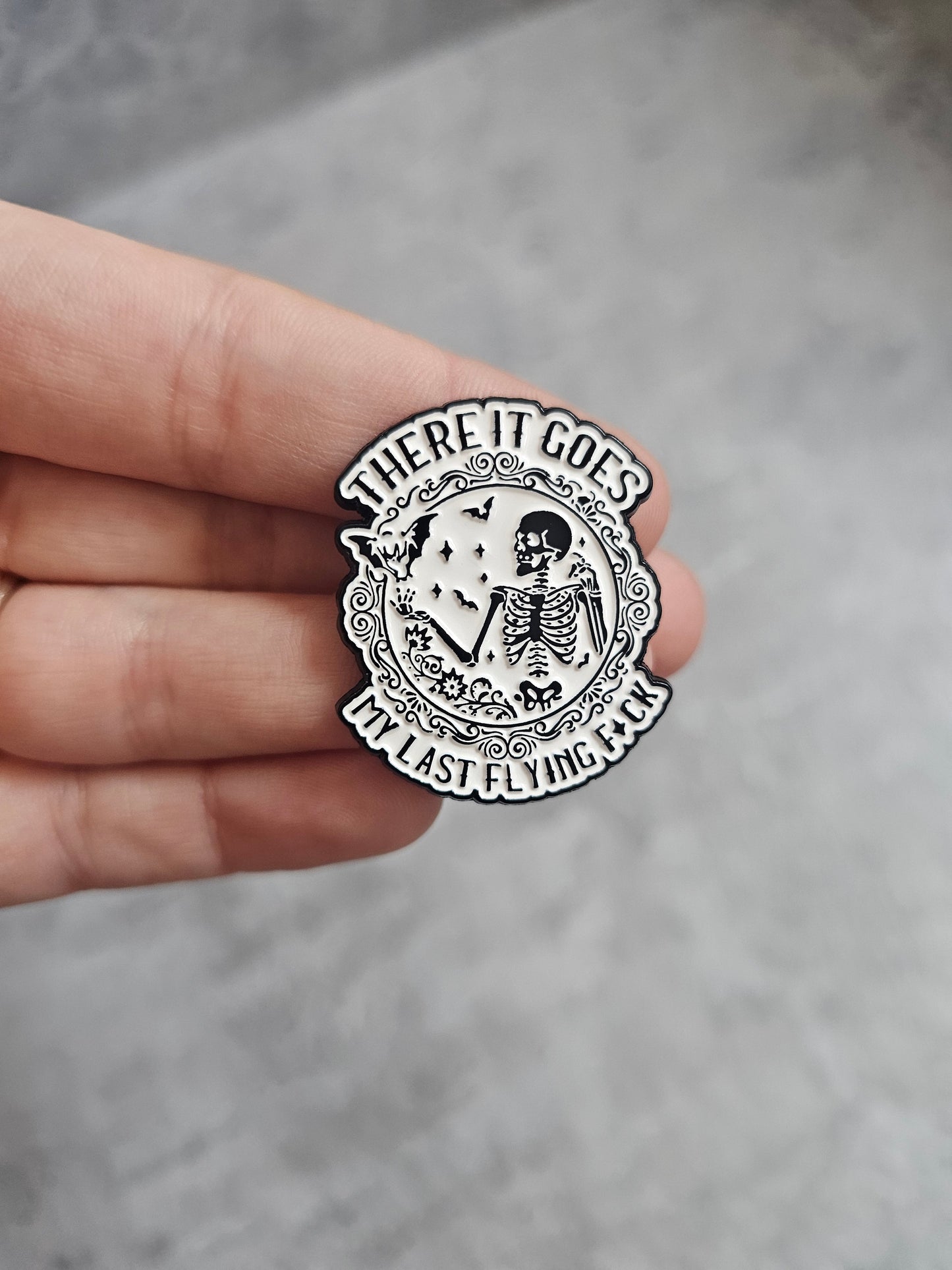 There it goes my last flying f Pin Badge