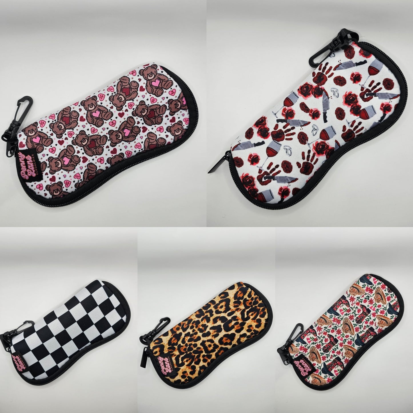 Glasses case, Sunglasses case, neoprene glasses case