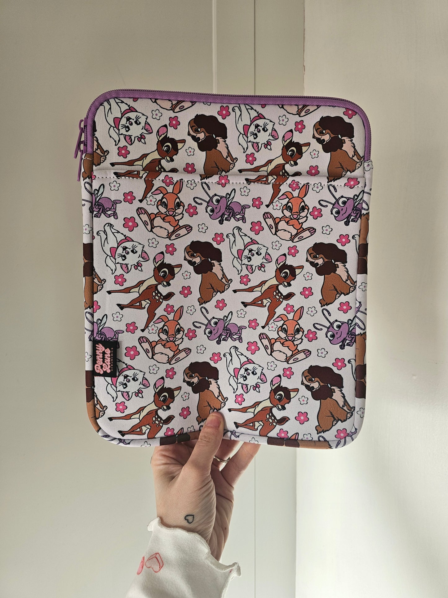 Ipad case, protective neoprene ipad sleeve with zip and pocket.