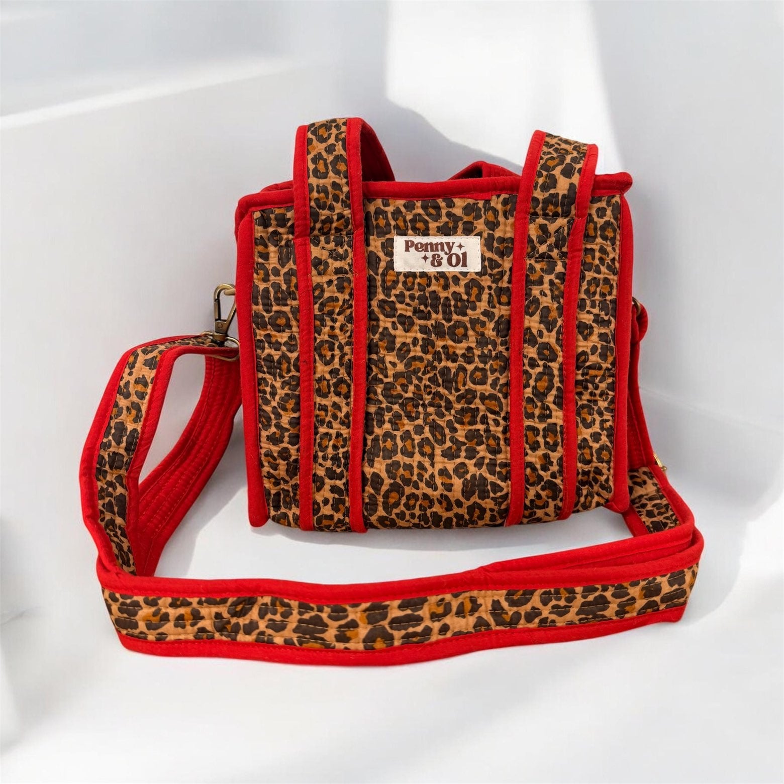 Red Leopard  Mini Tote Bag - Penny & Ol.