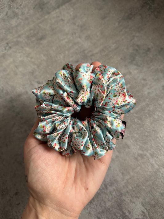 Spring Blossom MIDI Satin Hair Scrunchie