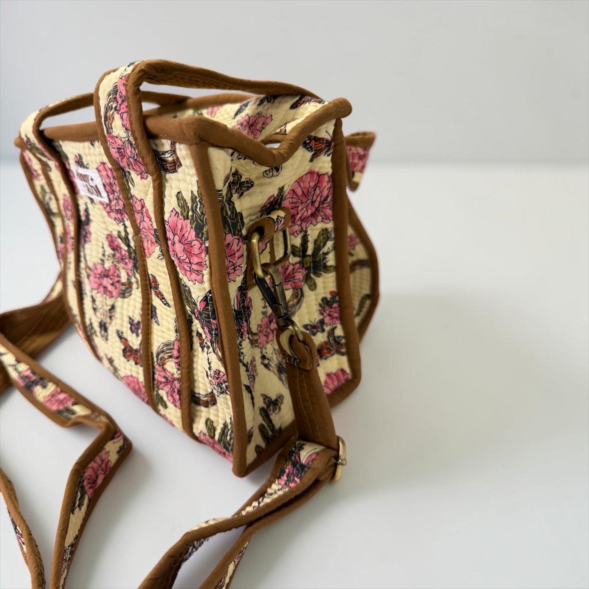 Pink Vintage Western Mini Tote Bag - Penny & Ol