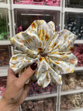 Pumpkin Picking XL Satin Hair Scrunchie