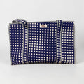 Navy Gingham Large Cotton Tote, handmade tote bags