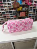 Hair tool bag, Cotton hair tool zip pouch with compartments