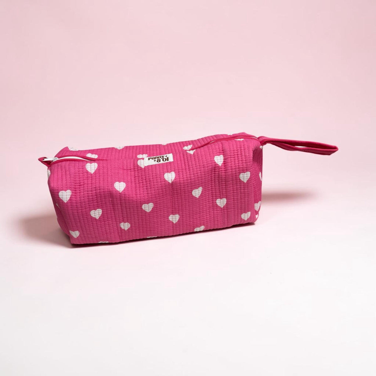 Hair tool bag, Cotton hair tool zip pouch with compartments