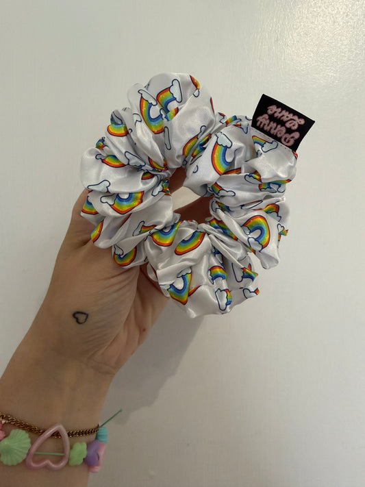 Rainbows MIDI Satin Hair Scrunchie