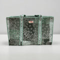 Sage Paisley Bandana LARGE Cotton Tote Bag