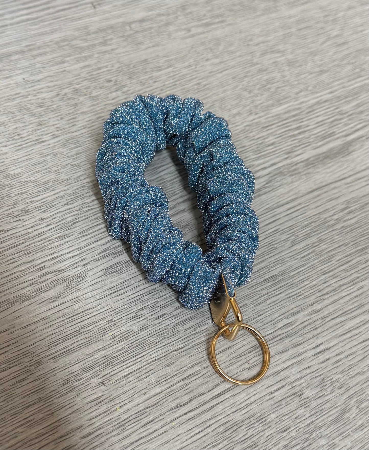 Glitter Scrunchie Keyring
