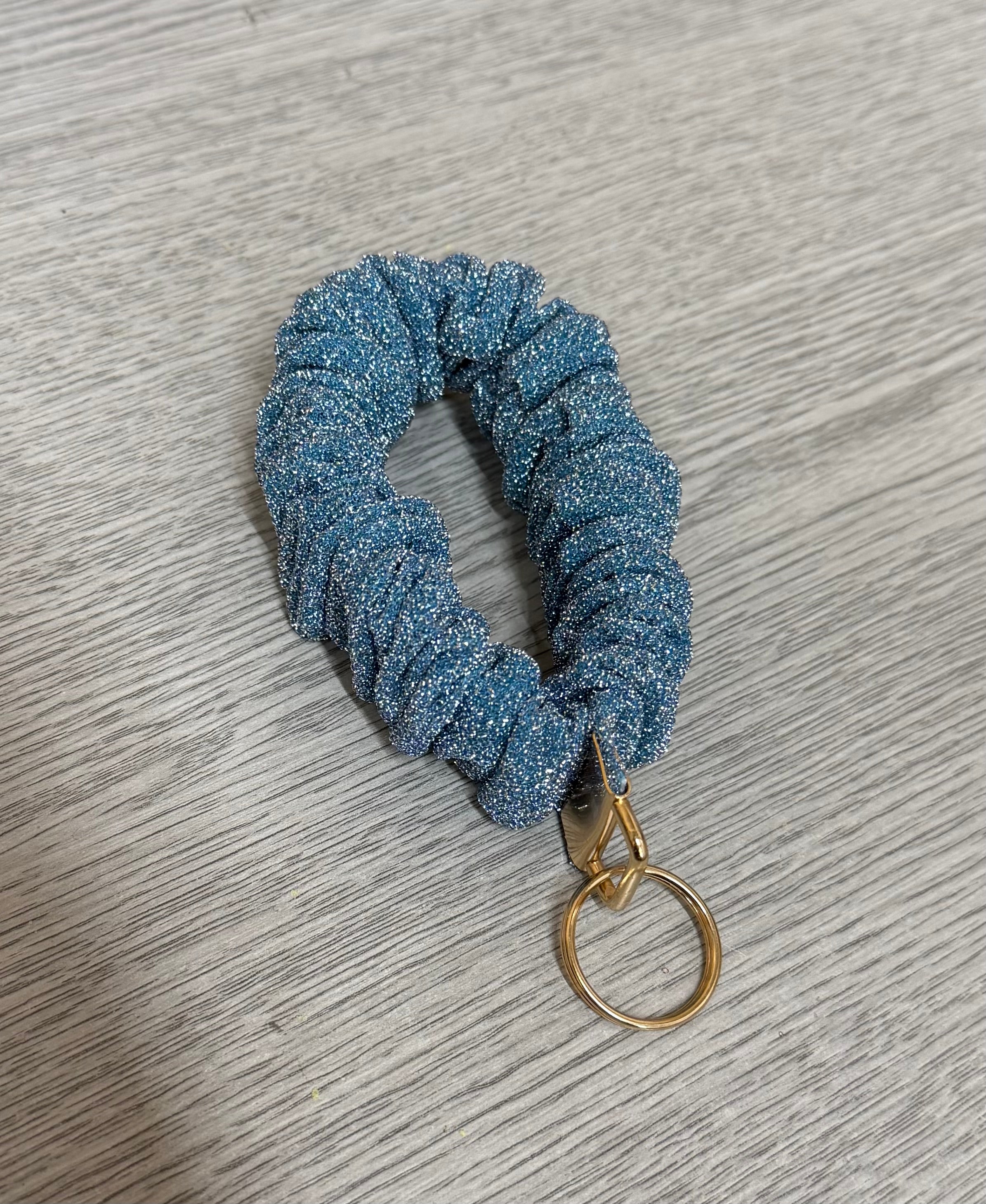 Glitter Scrunchie Keyring