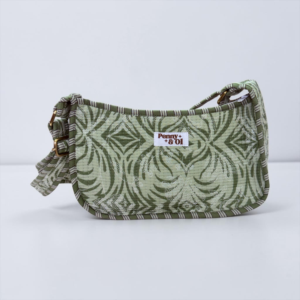 Sage Aztec Mini SHOULDER bag, cross body bag
