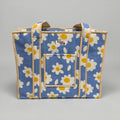 Daisy Travel Tote, Handmade Cotton Tote Bag