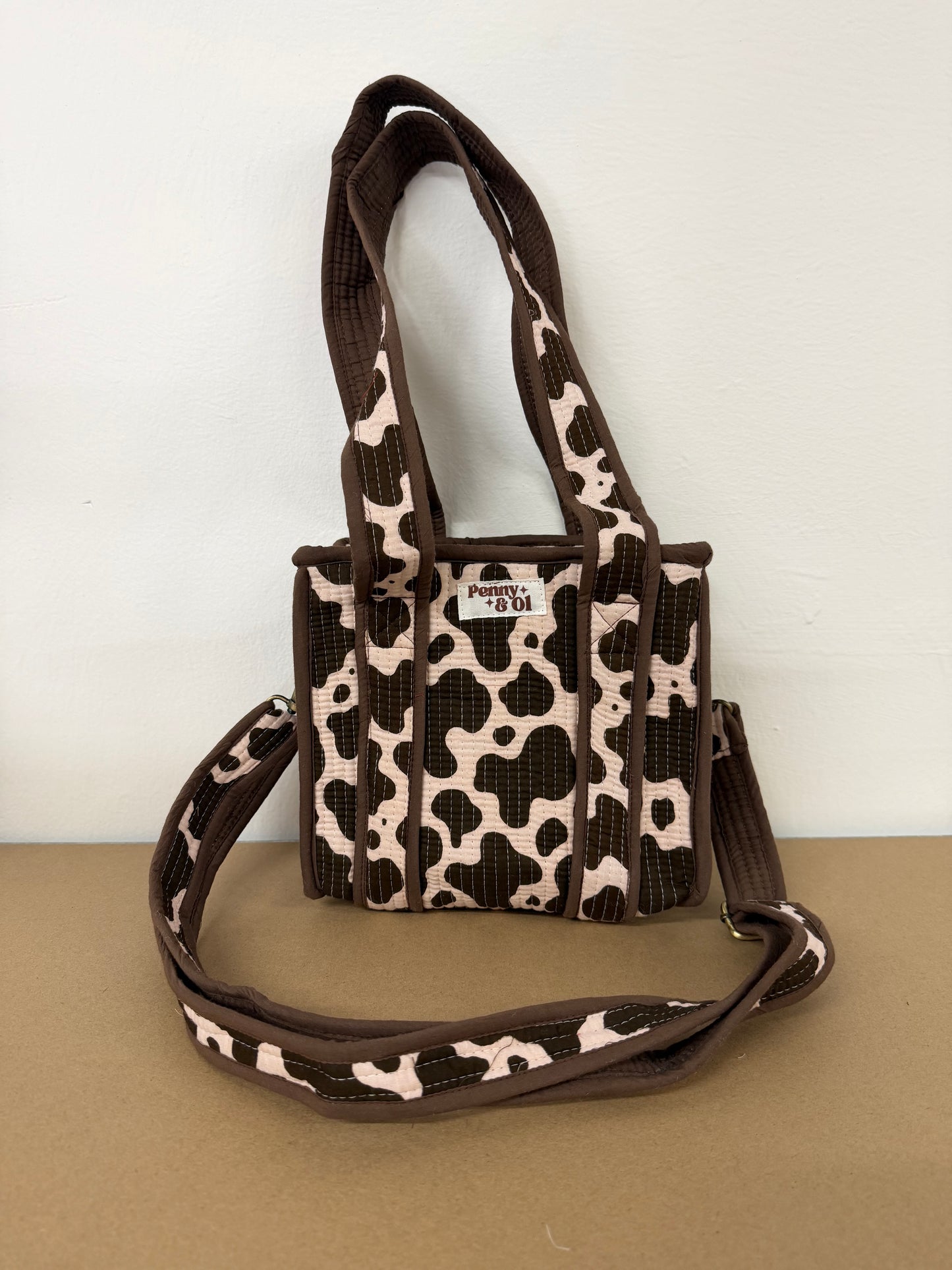 Cow print Mini Tote Bag - Penny & Ol