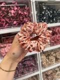 Pink Petals MIDI Satin Hair Scrunchie