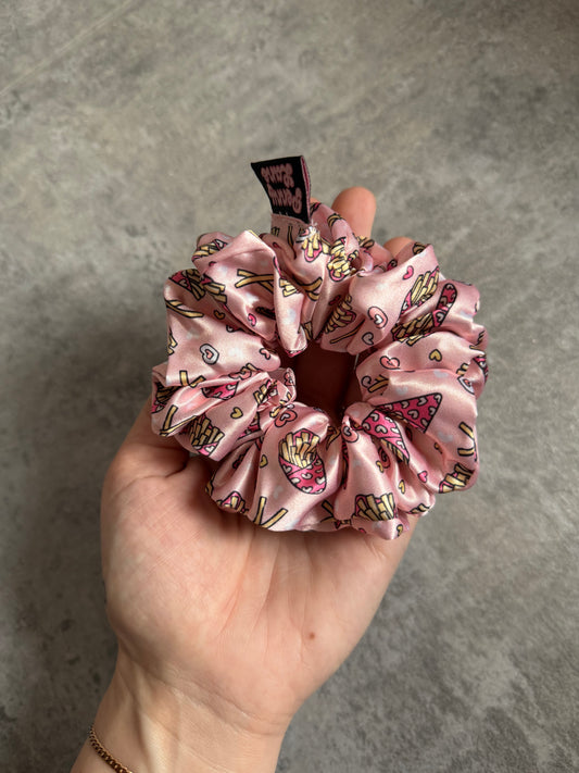Fries Before Guys MIDI Satin Hair Scrunchie