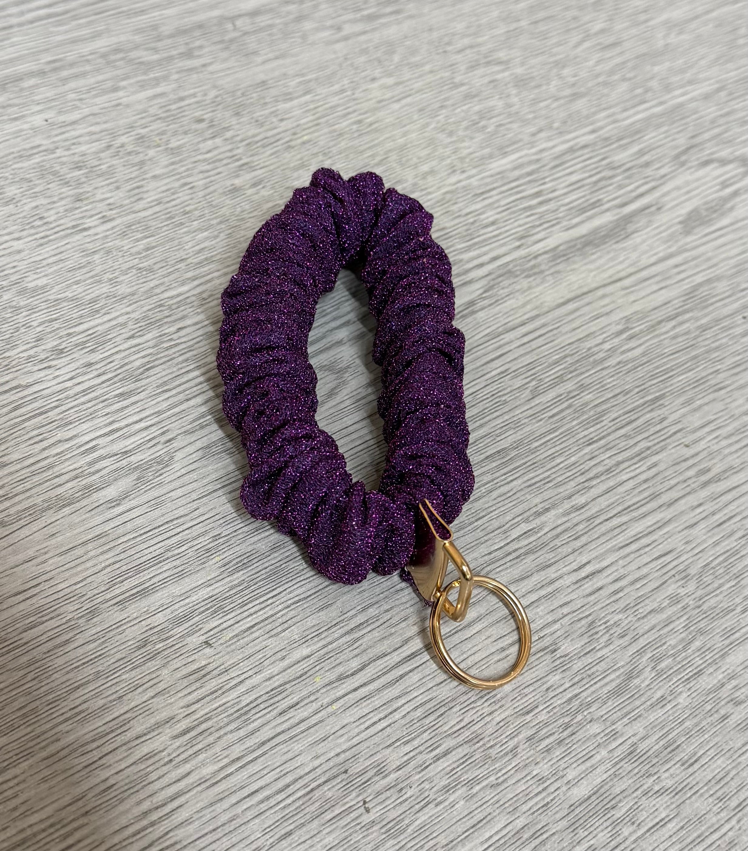 Glitter Scrunchie Keyring