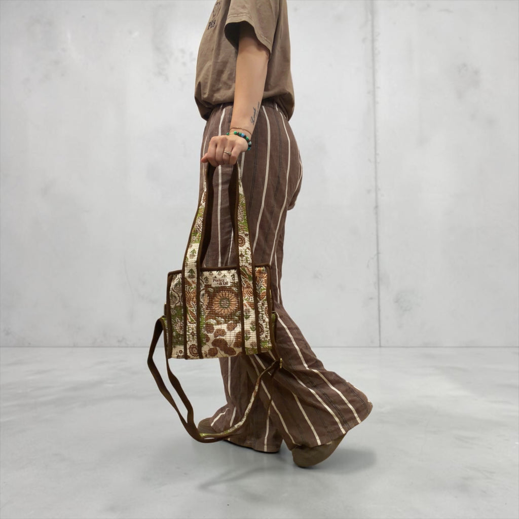 Brown Patchwork MINI Tote Bag - Penny & Ol
