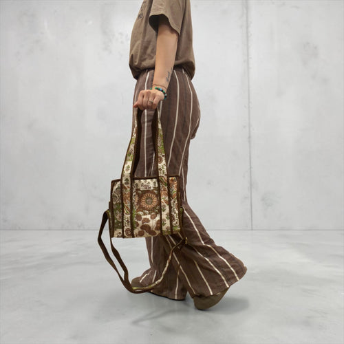 Brown Patchwork MINI Tote Bag - Penny & Ol