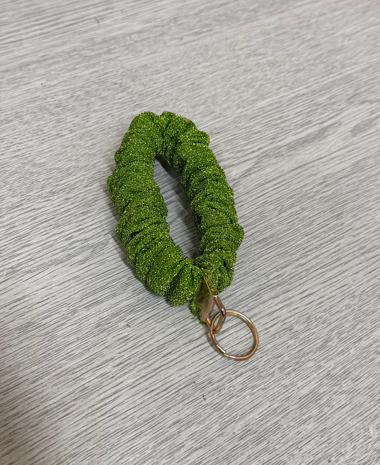 Glitter Scrunchie Keyring