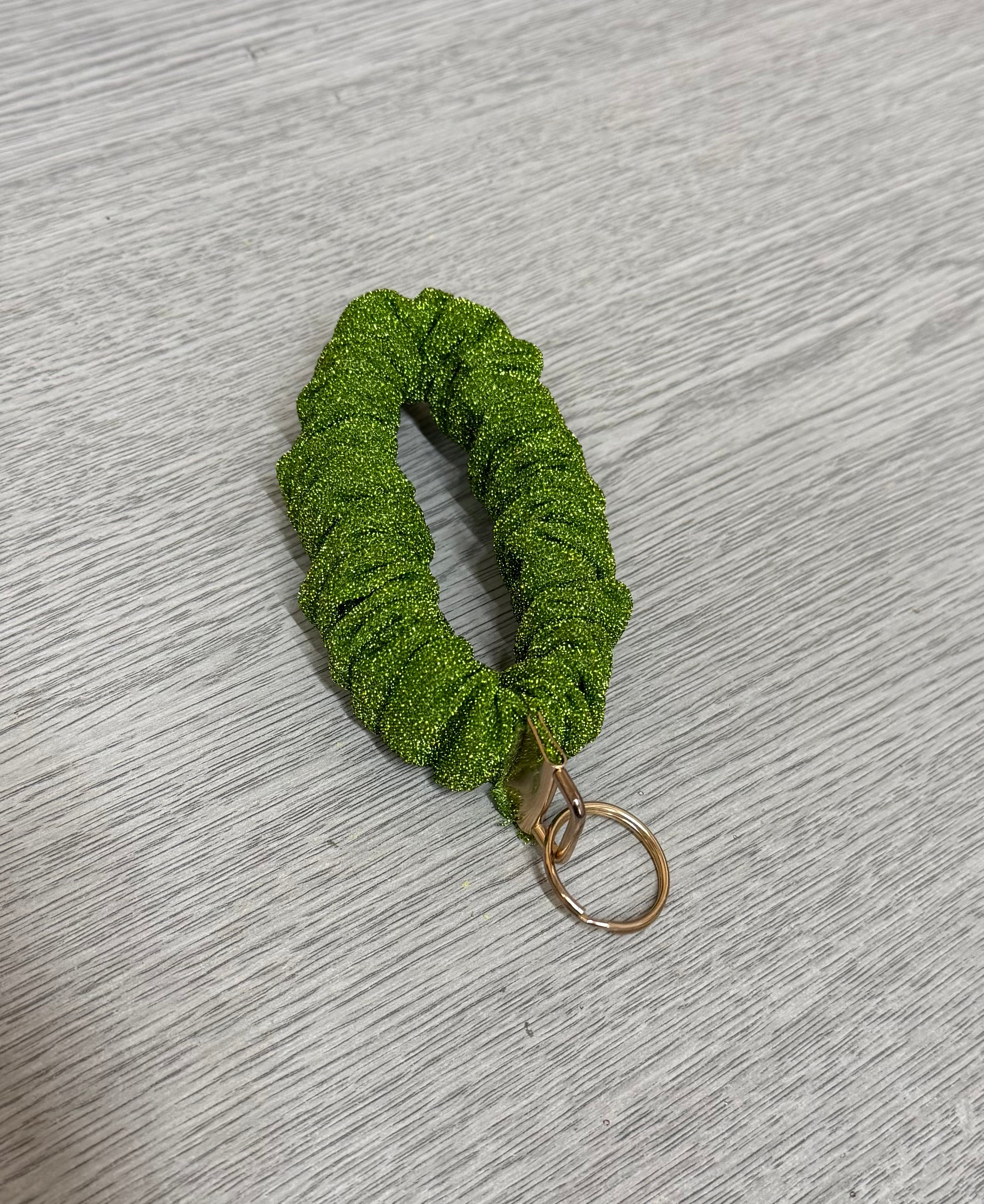 Glitter Scrunchie Keyring