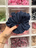 Navy Microfibre Towel XL Hair Scrunchie