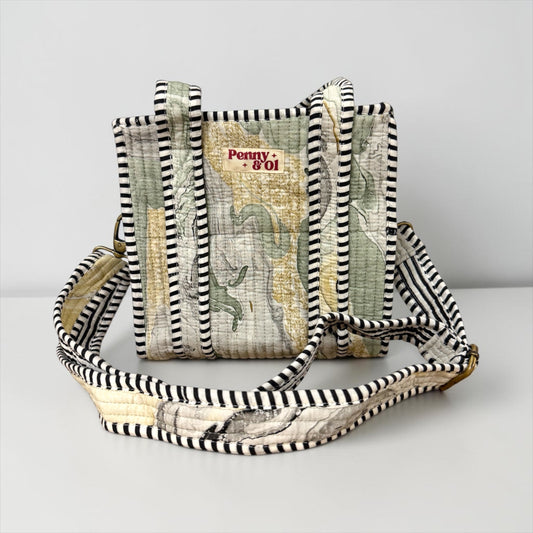 Grey Marble MINI Tote Bag - Penny & Ol