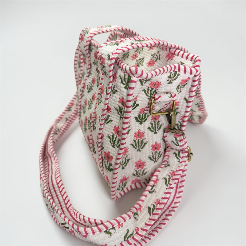 Baby Pink Floral MINI Tote Bag - Penny & Ol
