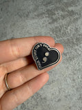Your story isn’t over black heart Pin Badge