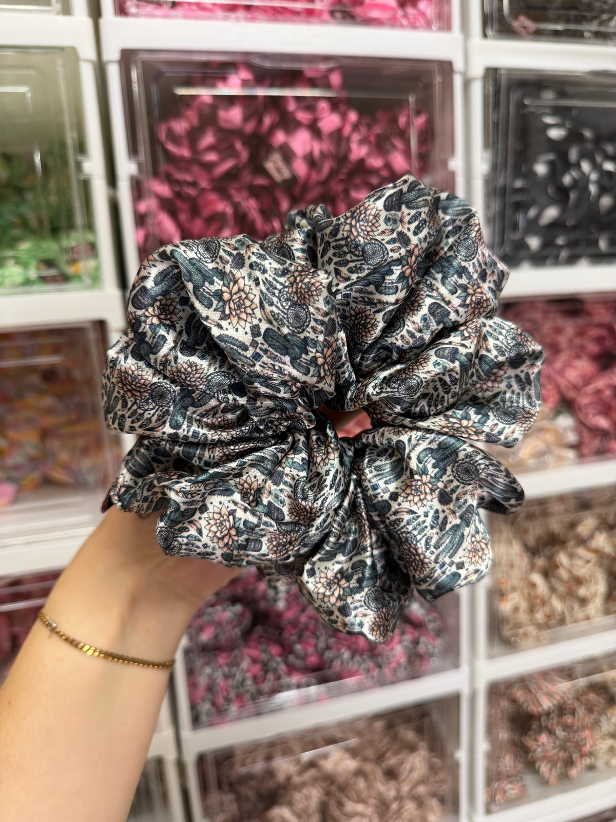 Western dreamcatcher XL Satin Hair Scrunchie