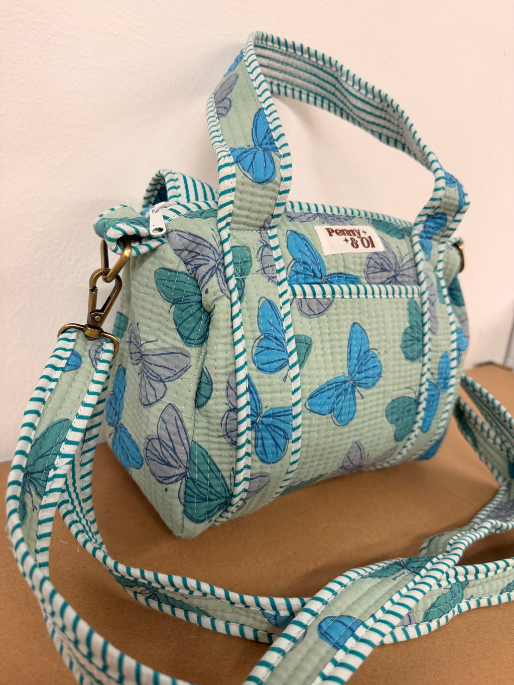 Butterfly Mini Duffle Tote Bags - Penny & Ol