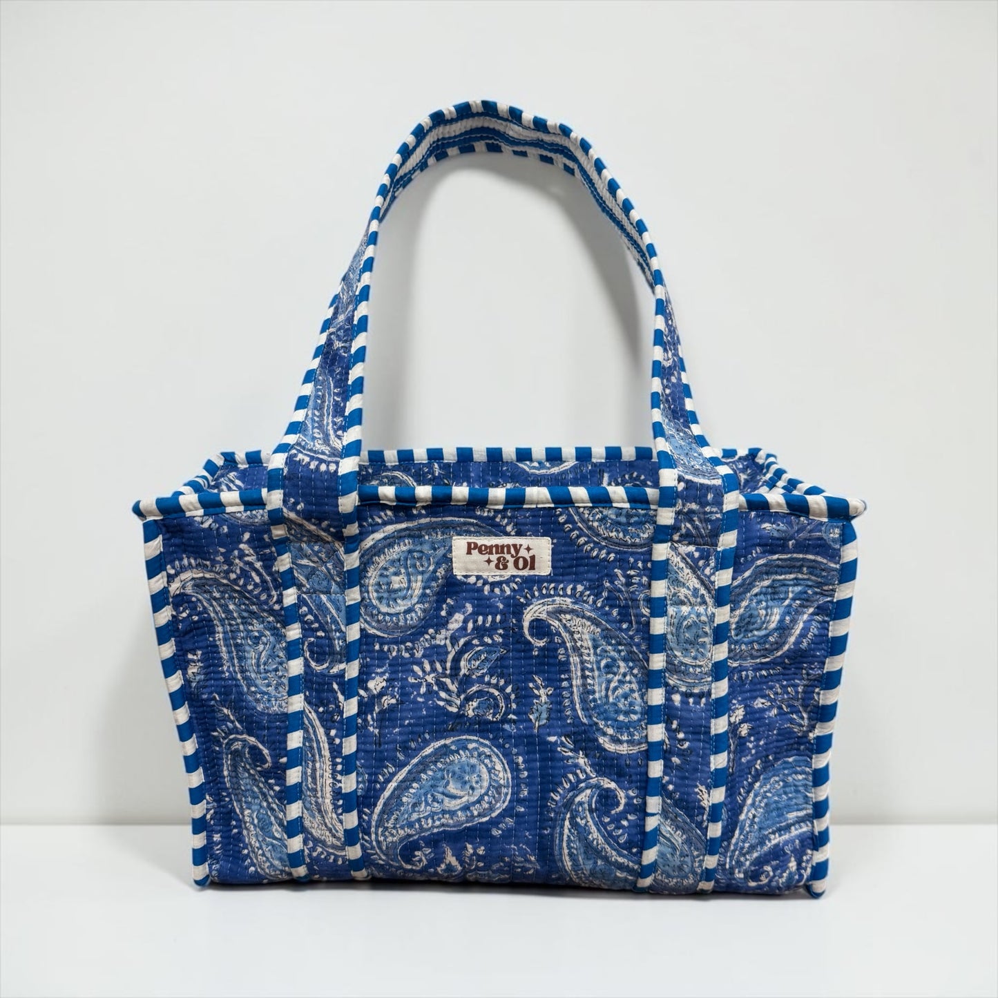 Blue Paisley collection, tote bags. Cotton tote bags all sizes