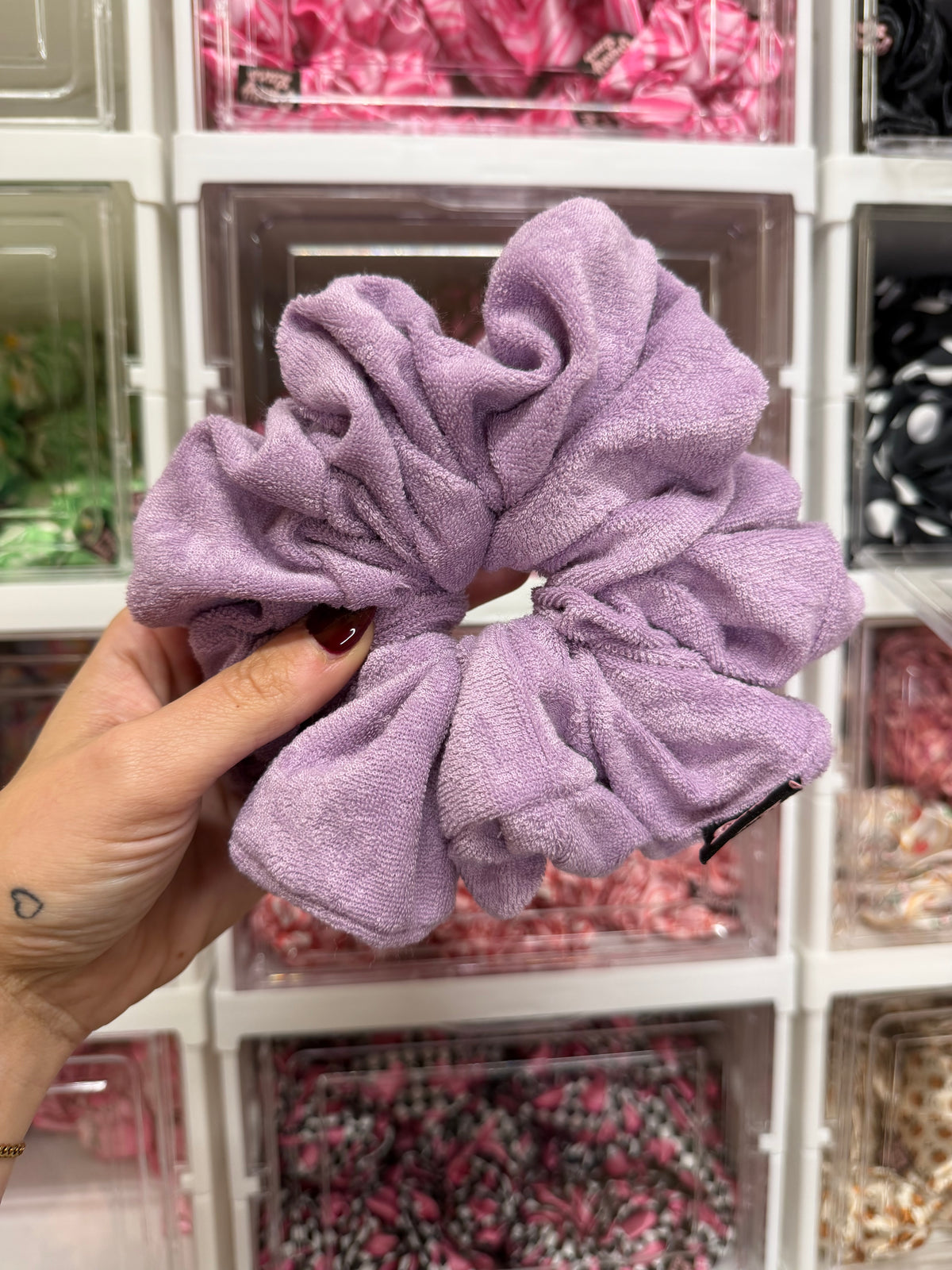 Lilac Microfibre Towel XL Hair Scrunchie