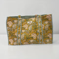 Mustard Paisley Sage Lining REVERSIBLE Large Cotton Tote Bag, handmade tote bags