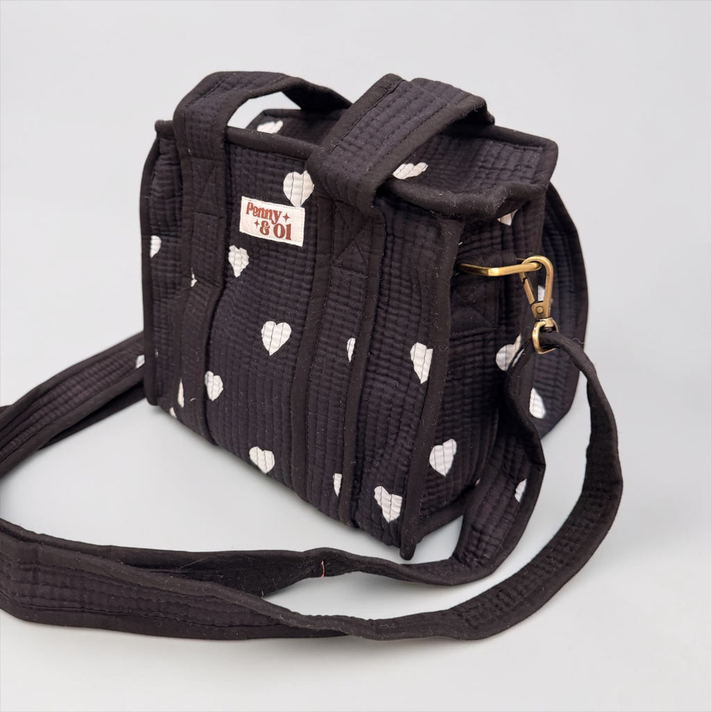 Black Hearts MINI Tote Bag - Penny & Ol