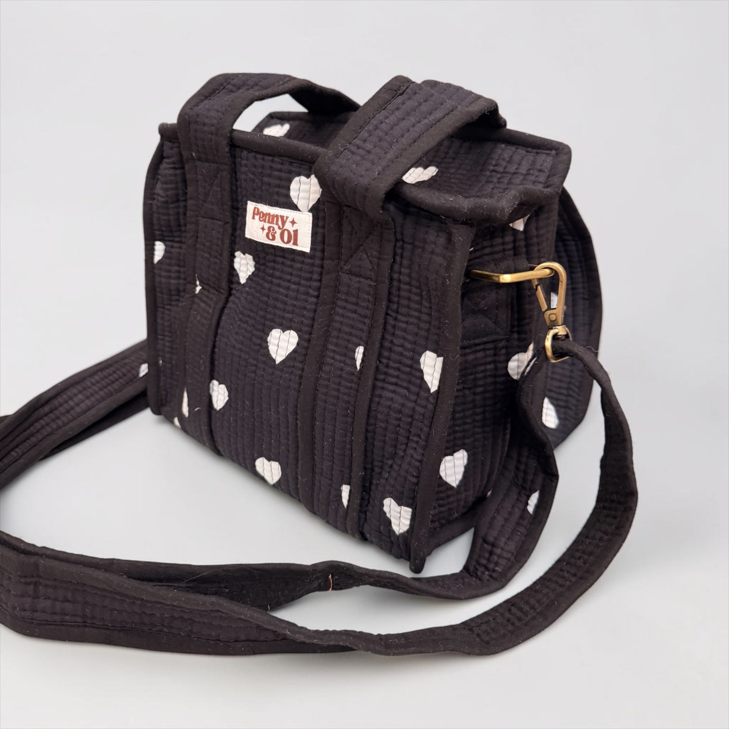 Black Hearts MINI Tote Bag - Penny & Ol