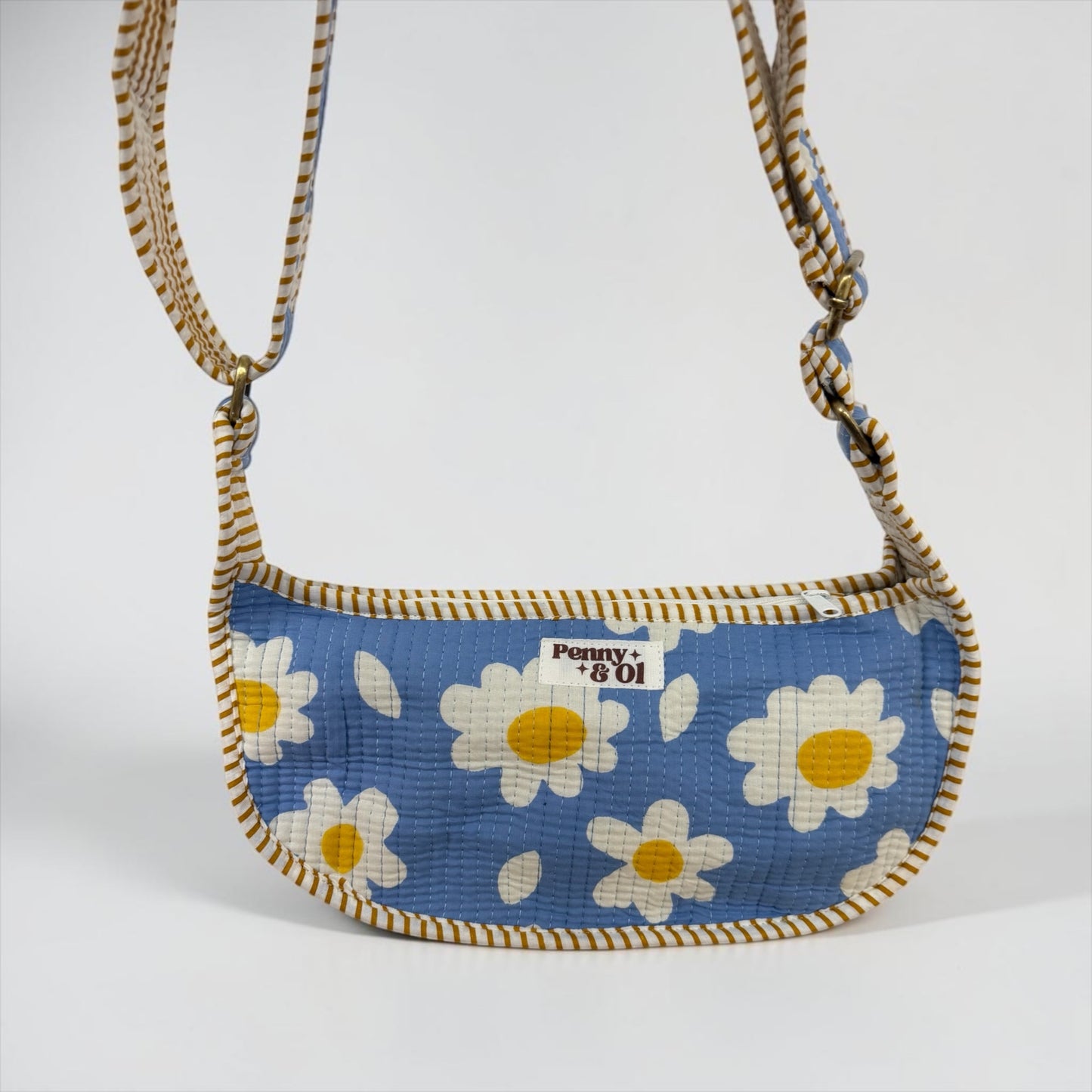 Daisy Mini Shoulder Bag, Handmade Cotton Tote Bags
