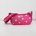 Pink Hearts Mini SHOULDER bag, cross body bag.