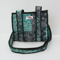 Teal Paisley Bandana MINI Tote Bag - Penny & Ol