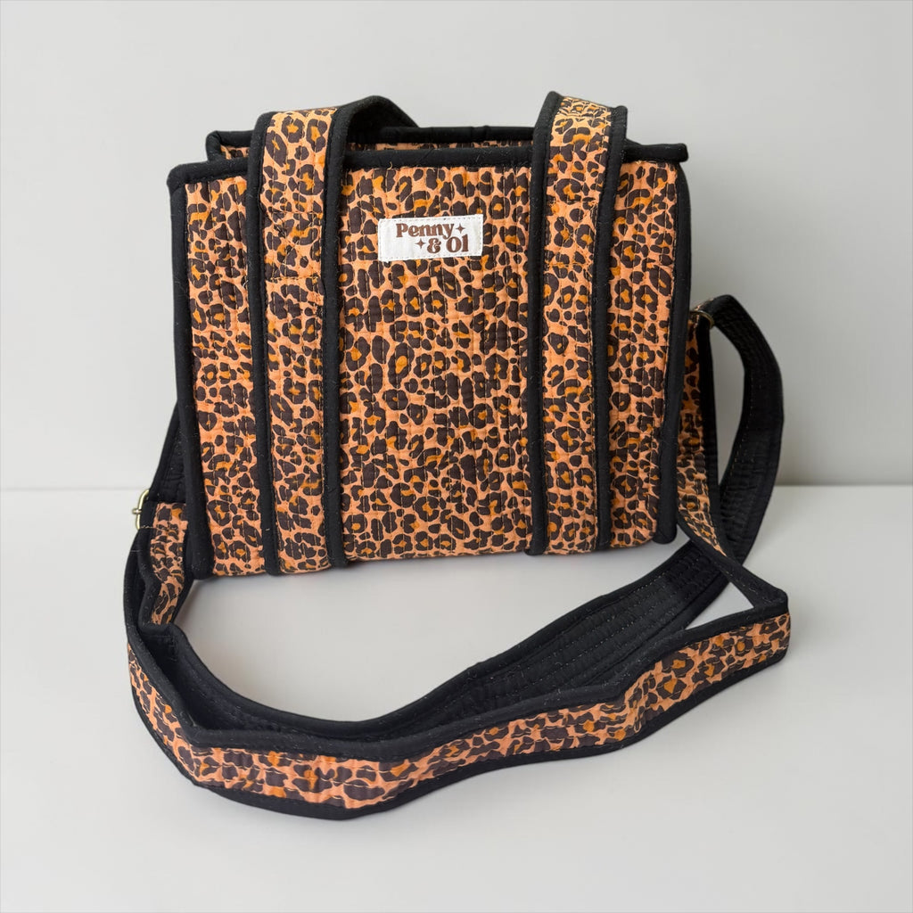 Black Leopard MINI Tote Bag - Penny & Ol
