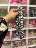 Black Gingham Cowgirl Boots Scrunchie Lanyard