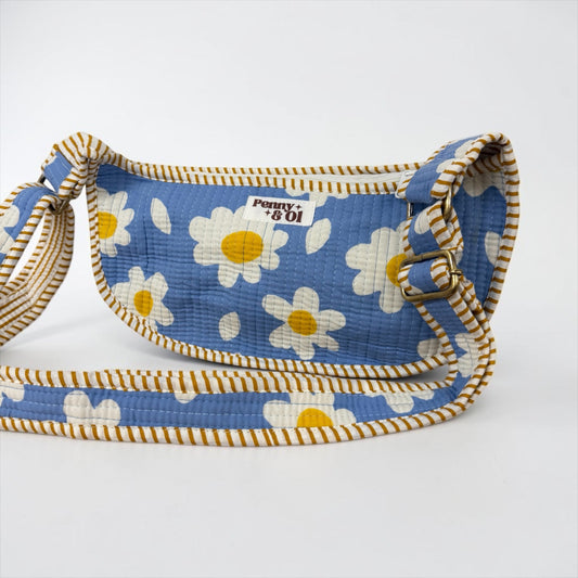 Daisy Mini Shoulder Bag, Handmade Cotton Tote Bags