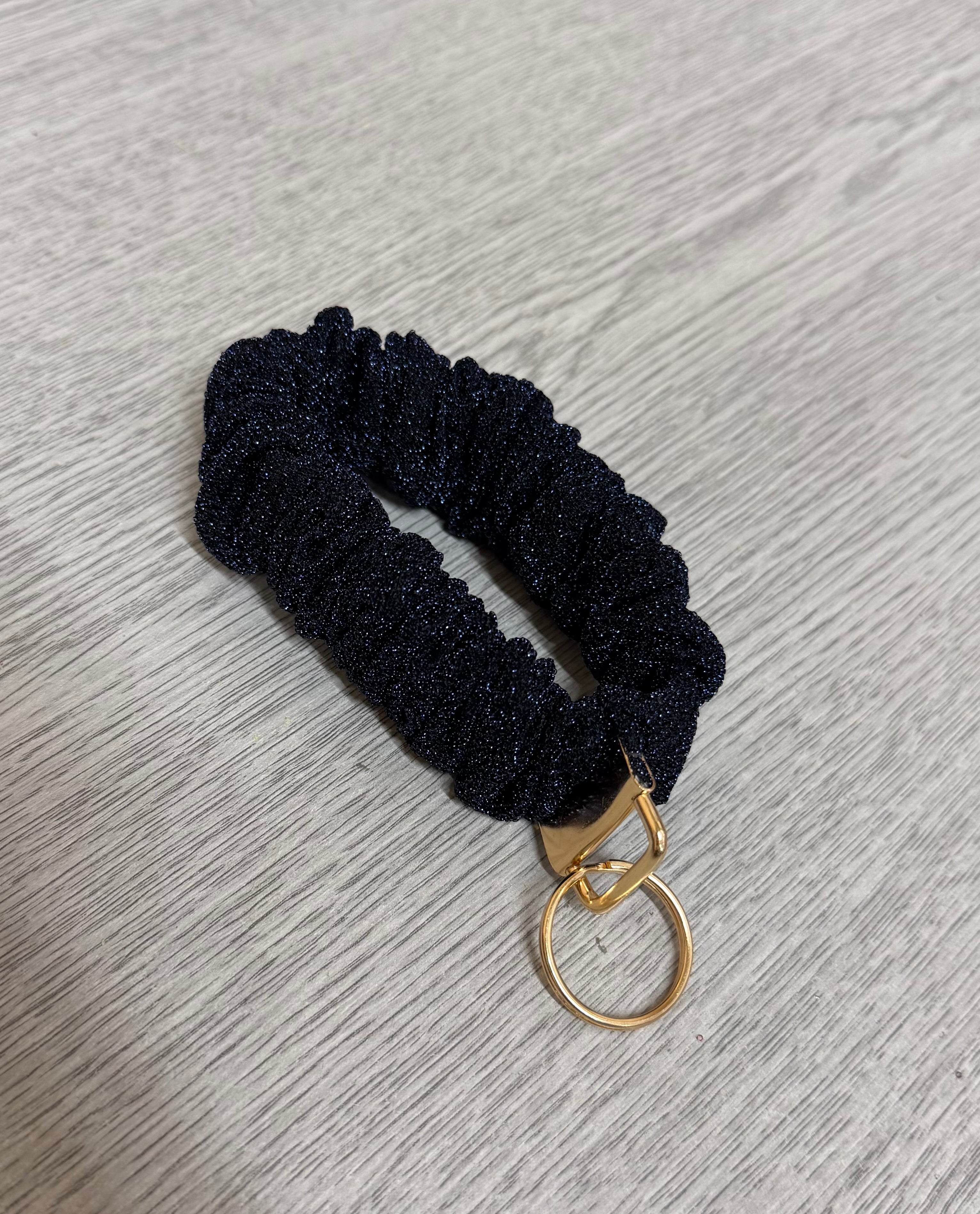 Glitter Scrunchie Keyring